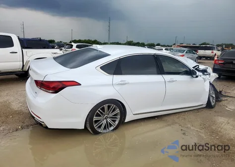 2018 Genesis G80 Base z USA, uszkodzony, nr VIN KMHGN4JE2JU233322